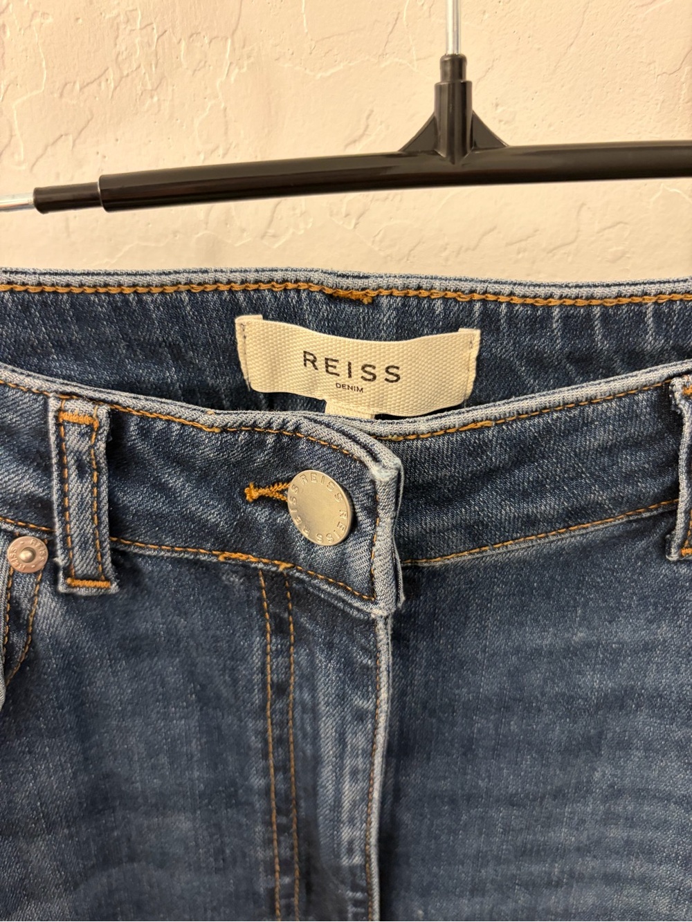 Reiss Women's Dark Blue Flare Jeans - Picture 2 of 6